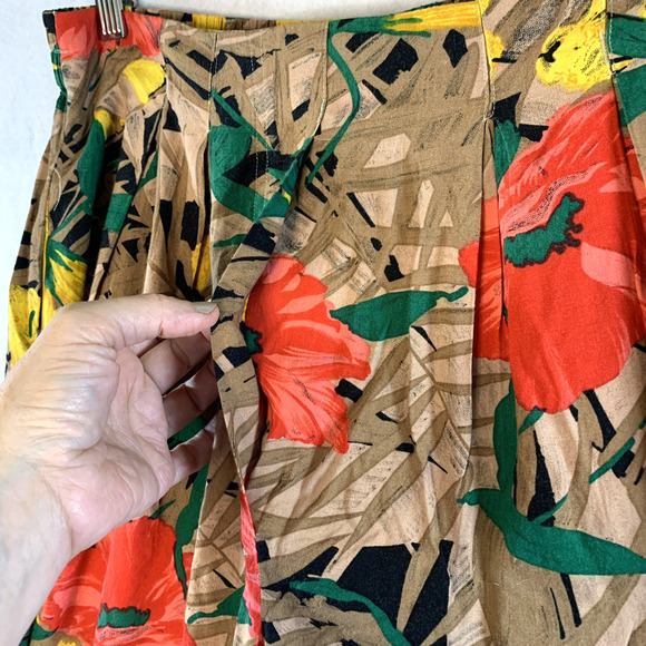 VTG Women 2 pc Set Tank Shorts Sz S Tropical Island Tiki Party Hawaiian Resort‎ - Picture 7 of 16